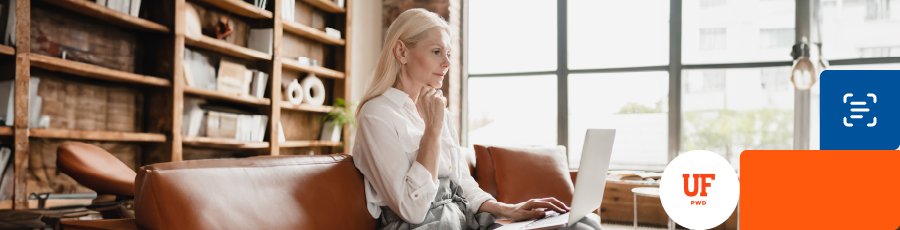 Reading something on the computer screen that deals with The Advantage of CompTIA Certifications