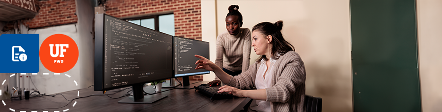 Showing her on the screen some info about the Benefits of Earning the A+ Certification